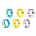 Ihreesy Bike Headset Spacer 4 Pieces Titanium Alloy Bicycle Stem Threadless Spacers Silver