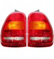 Taillights Taillamps Rear Brake Lights Lamps Pair Set For 95-98 Ford Windstar 