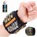Magnetic Wristband Strong Magnetism 10 Magnets 2 Pockets Tool Lengthened Washable Breathable Wrist Holder
