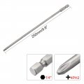 Uxcell 2 Pcs 4mm Ph2 Magnetic Phillips Screwdriver Bits 1 4 Inch Hex Shank 9 8-inch Length S2 Power Tool