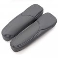 Secosautoparts Seat Armrest Real Leather Cover For Cr-v Crv 2007-2009 Dark Gray
