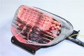 Httmt Mt186-cl Clear Led Tail Light Brake With Integrated Turn Signals Indicators Compatible Suzuk 2001-2003 Gsx-r600 2000-2003