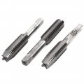 Iivverr Bsw1 2-12 Straight 4 Flutes Bottoming Taper Hand Taps Set 3 Pcs Bsw1 Juego De Grifos Ca Nicos Rectos Fondo Estriado 