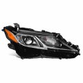 A Dna Motoring Oem-hl-0154-r Right Side Headlight For 18-22 Toyota Camry Fits L Le Se North American Built Models Black Housing 