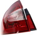 Ford Fiesta 2011 2012 2013 Tail Light Driver Side Red And Clear Lens On Body With Bulb Sedan Replacement For Fo2804105 