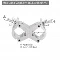 Uxcell Light Truss Clamps Aluminum Alloy Stage Lighting Pipe O Clamp For 1 18-1 42inch Od Tube Max Load 150lb Double Buckle