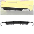 Hecasa Rear Diffuser For 2018-2021 Honda Accord Bumper Lip Body Kit W Corner Apron Spats Spoiler Splitter Plastic Carbon Fiber 