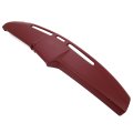 Hecasa Dash Board Cover For 1980-1986 Ford F-100 F-150 F-250 F-350 Bronco Abs Plastic Painted Maroon 