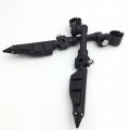 Xkh Group Motorcycle Black Long Angled Adjustable Peg Mounting Kit Stiletto Shape Foot For Honda Goldwing Vtx1300 Shadow
