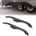Hecasa Pair Tandem Trailer Fender Skirts For Rvs Campers And Trailers Left Right Black Strong Flexible Durable