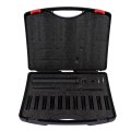 18pcs 95400 In-line Dowel Pin Puller Master Set Includes Both Sae And Metric Collets Made Of Alloy Steel Portable Storage 