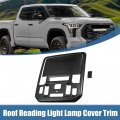 X Autohaux Carbon Fiber Pattern Center Console Roof Reading Light Lamp Cover Trim Accessories For Toyota Tundra 2022