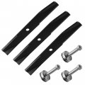 Caltric 3x Spindle Shaft And Blade Compatible With John Deere F510 46 Deck 1990 1991 1992 1993 1994 1995 1996 1997-2000