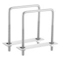 2sets 304 Stainless Steel Square U-bolts 3 54 90mm Inner Width 5 12 130mm Length M8 With Nuts Frame Plate Gasket For 
