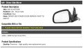 Left Driver Side Power Mirror Compatible With 2004-2008 Pontiac Grand Prix
