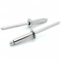 304 Stainless Steel Blind Rivets 100 Pack 3 16 In Diameter X 1 2 Grip Bcp181 11 Drill Size Domed Head 