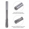 Uxcell Chucking Reamers 20mm H7 4241 High Speed Steel Spiral Flutes Lathe Machine Reamer Milling Cutter