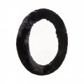 Custom Accessories Black Ultra-soft Fur Steering Wheel Cover 