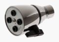 Showerhead Adj Chrm Pltd Brass 
