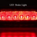 For 1997-2003 Ford F150 2004 Heritage 3rd Third Led Brake Lights Cargo Lamp Center High Mount Tail Light Chrome Housing Red