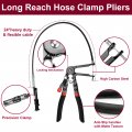 Betooll 9pcs Wire Long Reach Hose Clamp Pliers Set Fuel Oil Water Auto Tools