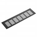 Uxcell Rectangle Air Vents 11 81x3 15 Inch Grille Mesh Airflow Louver For Cabinet Shoebox Bathroom Door Aluminum Alloy Black