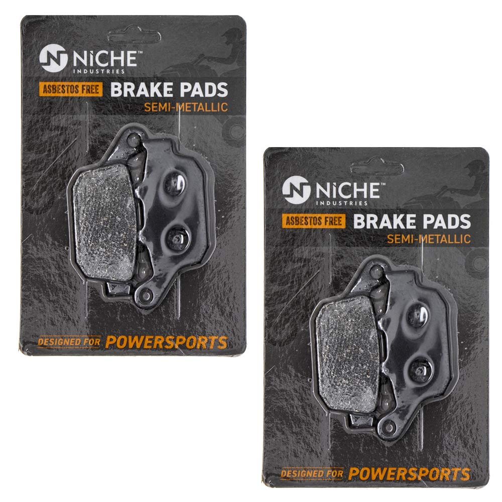 Niche Brake Pad Set For Kawasaki Z800 Triumph Sprint Speed Four Bonneville T2020602 Rear Semi-metallic 2 Pack