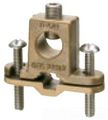 Solid Bronze Bare Wire Ground Clamp With Closed Lug 718db For 3 To 1 In Pipe 8 4 0 Awg 