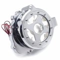 Httmt- Chrome W Yellow Led Left See Through Engine Stator Cover Compatible With 2003-2006 Hond Cbr 600rr P N Mt313-006a-cd