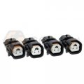4x Connector Adapter Ev6 Ev14 To Male Nippon Denso Top Type 