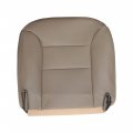 Front Driver Bottom Seat Cover Replacement Leather Med Tan For Chevy Silverado Tahoe Suburban Gmc Sierra Yukon 1995-1999 