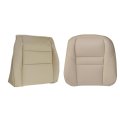 Passenger Bottom And Lean Back Leather Seat Cover Tan For 2007 2008 2009 2010 2011 Honda Crv Fits Power Heated Seats Front 