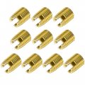 Self Tapping Threaded Inserts M8 M12x15mm 45 Carbon Steel Repairing Nuts 20pcs 