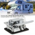 Tissting Rv Door Lock Aluminum Alloy Camper Entry Latch Built In Deadbolt 4 Keys Trailer Safety For Travel Truck Chrome