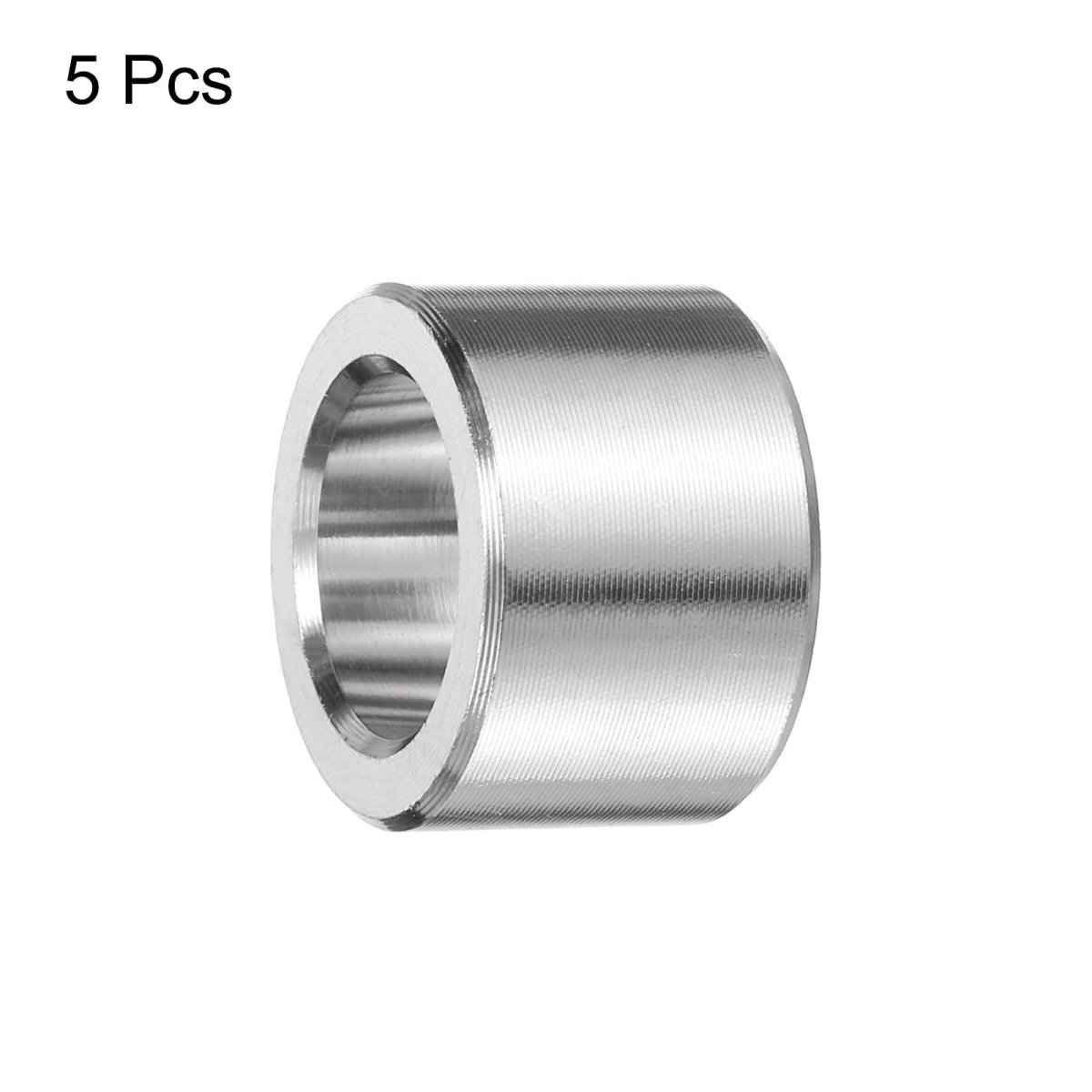 5pcs Stainless Steel Spacer 1 2 In Bore X 3 4 Od Length Round Metal Screw Bushing For M12 Screws Bolts And Rods Plain Finish