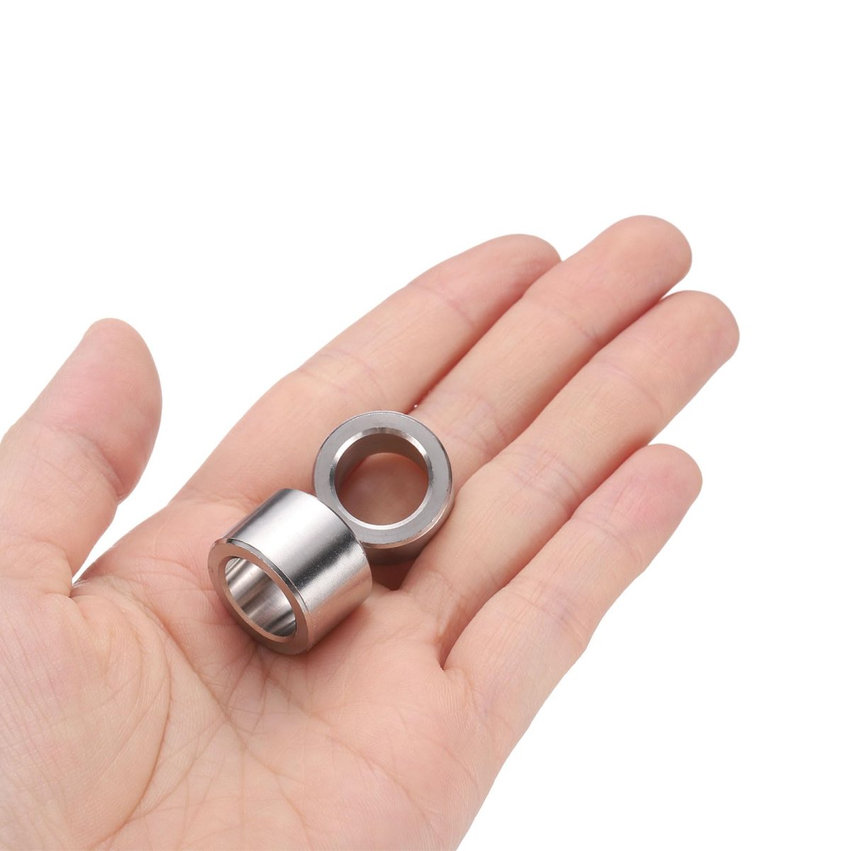 5pcs Stainless Steel Spacer 1 2 In Bore X 3 4 Od Length Round Metal Screw Bushing For M12 Screws Bolts And Rods Plain Finish