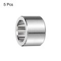 5pcs Stainless Steel Spacer 1 2 In Bore X 3 4 Od Length Round Metal Screw Bushing For M12 Screws Bolts And Rods Plain Finish