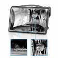 Amerilite For 1993-1998 Jeep Grand Cherokee Replacement Crystal Chrome Main Kit Headlights Assembly Pair Driver And Passenger