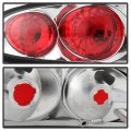 Acanii For 1993-2002 Chevy Camaro Euro Style Chrome Tail Lights Brake Lamps 93-02 Pair Driver Passenger Side