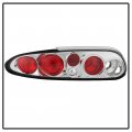 Acanii For 1993-2002 Chevy Camaro Euro Style Chrome Tail Lights Brake Lamps 93-02 Pair Driver Passenger Side
