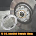X Autohaux 4pcs Od 75mm To Id 60 1mm Aluminum Alloy Car Hub Centric Rings Wheel Bore Center Spacer