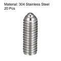 Uxcell Ball Point Set Screws M3 X 8mm 304 Stainless Steel Metric Spring Hex Socket Screw 20pcs