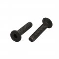 Uxcell 2pcs M4x20mm 10 9 Grade Flat Countersunk Head Hex Socket Left Hand Thread Bolt