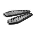 1 Pair Universal Car Hood Vent Air Flo W Intake Scoop Bonnet Cover Carbon Fibre 
