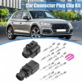 Uxcell 1 Set No 1j0973713 3b0973813 Female And Male 6-pin Repair Connector Adapter Plug Clip Kit Replacement For Vw Golf Jetta