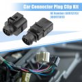 Uxcell 1 Set No 1j0973713 3b0973813 Female And Male 6-pin Repair Connector Adapter Plug Clip Kit Replacement For Vw Golf Jetta