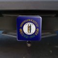 Kentucky State Flag Tow Trailer Hitch Cover Plug Insert