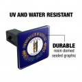 Kentucky State Flag Tow Trailer Hitch Cover Plug Insert