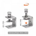 Uxcell Stainless Steel C-clamp With 30mm Wide Jaw Opening For Woodworking Welding Building Household Mount 2 Pcs
