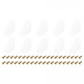 10pcs 90 Degree Plastic Corner Braces With Cover Cap 21 5x40x40mm Nylon Shelf Right Angle Brackets Screws For Cabinets 